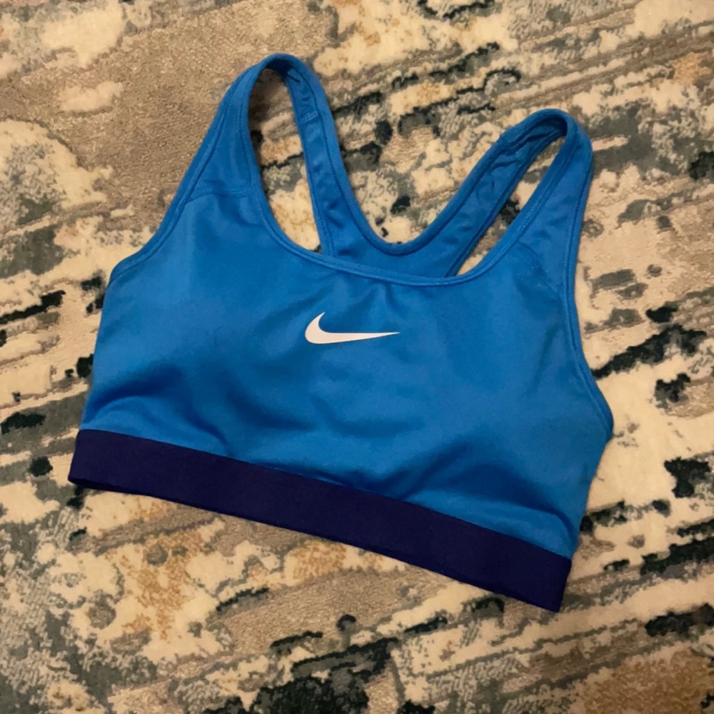 Blue Nike Racerback Dri-Fit Bra Size XS
